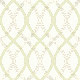 Contour Green Geometric Lattice Wallpaper
