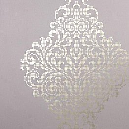 Lux Lavender Metallic Damask Wallpaper
