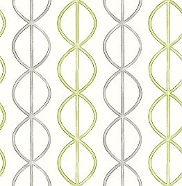 Banning Stripe Green Geometric Wallpaper