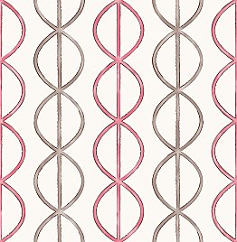 Banning Stripe Pink Geometric Wallpaper