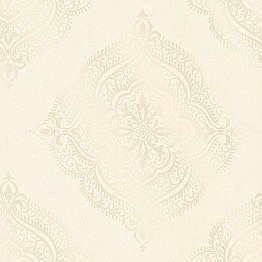 Capella Champagne Medallion Wallpaper