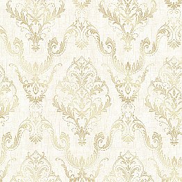 Wiley Cream Lace Damask Wallpaper