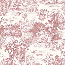 Isabella Rose Toile Wallpaper