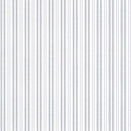 Anne Blue Ticking Stripe Wallpaper