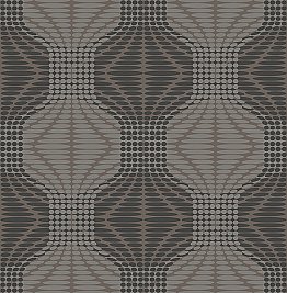 Optic Brown Geometric Wallpaper