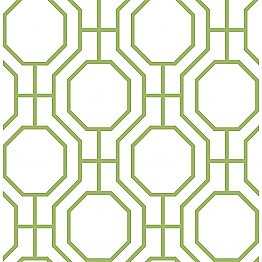 Circuit Green Modern Ironwork Wallpaper