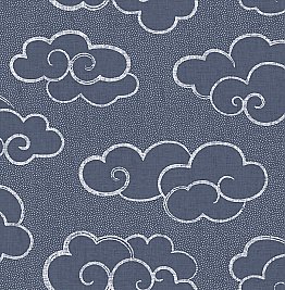 Skylark Navy Cloud Wallpaper