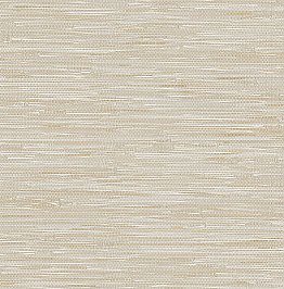 Poa Taupe Faux Grasscloth Wallpaper