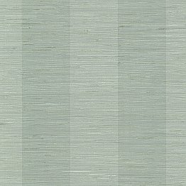 Pasadena Aqua Grasscloth Stripe Wallpaper