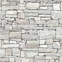 Tallulah Grey Stone Wallpaper