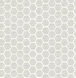 Aura Platinum Honeycomb Wallpaper