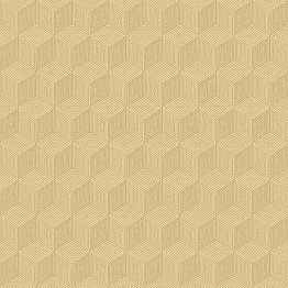 Claremont Wheat Geometric Wallpaper