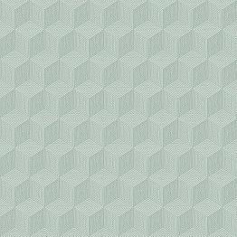 Claremont Seafoam Geometric Wallpaper