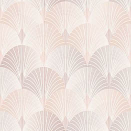 Pigalle Light Pink Fan Wallpaper