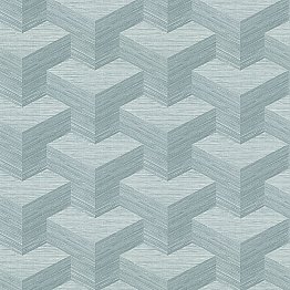 Y Knot Turquoise Geometric Texture Wallpaper
