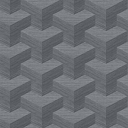 Y Knot Slate Geometric Texture Wallpaper