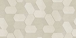 Plaza Cream Geometric Wallpaper