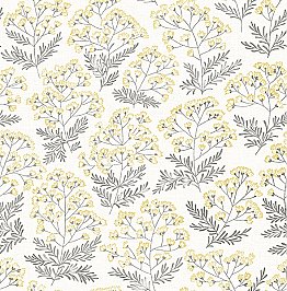 Floret Yellow Floral Wallpaper