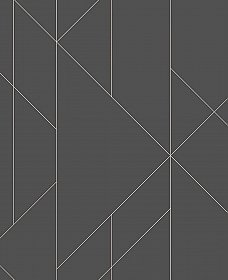 Torpa Charcoal Geometric Wallpaper