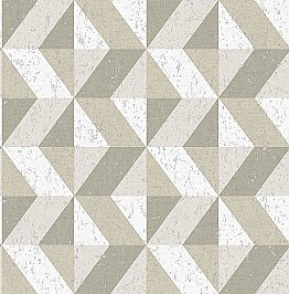 Cerium Dark Grey Concrete Geometric Wallpaper