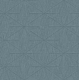 Bernice Teal Geometric Wallpaper
