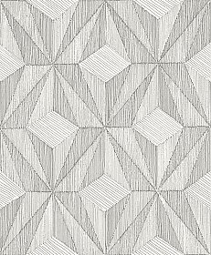 Paragon Silver Geometric Wallpaper