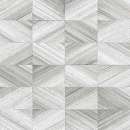 Stratum Grey Geometric Wood Wallpaper