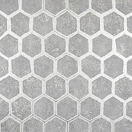 Starling Pewter Honeycomb Wallpaper