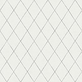 Rhombus Grey Geometric Wallpaper