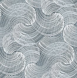 Karson Blue Swirling Geometric Wallpaper