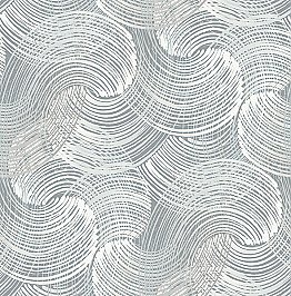 Karson Slate Swirling Geometric Wallpaper
