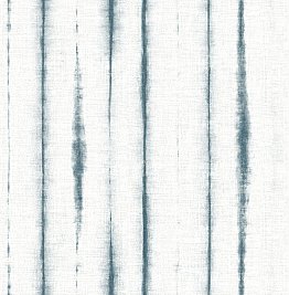 Orleans Teal Shibori Faux Linen Wallpaper