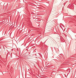 Alfresco Pink Tropical Palm Wallpaper