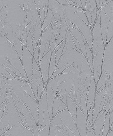 Diani Pewter Metallic Tree Wallpaper