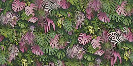 Luana Pink Tropical Forest Wallpaper