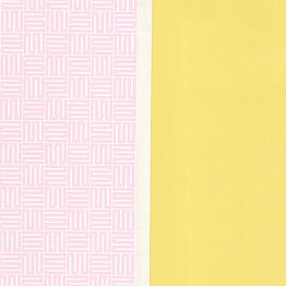 Yellow Geo Square Stripe Wallpaper