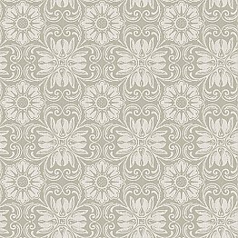 Hessle Grey Floral Wallpaper