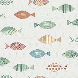 Key West Aqua Fish Wallpaper