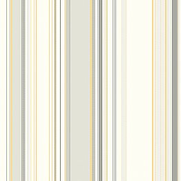 Cape Elizabeth Grey Stripe Wallpaper