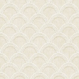 Bixby Beige Geometric Wallpaper