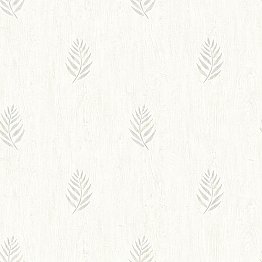 Vista Grey Leaf Wallpaper