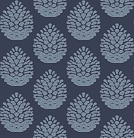 Totem Blue Pinecone Wallpaper