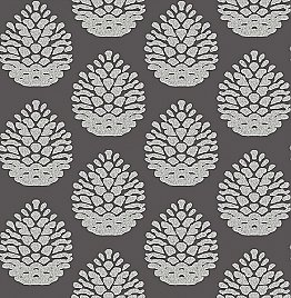 Totem Taupe Pinecone Wallpaper