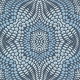 Iberian Aqua Fractal Geometric Wallpaper