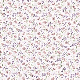 Leif Purple Dense Floral Toss Wallpaper