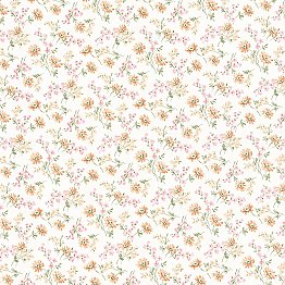 Leif Pink Dense Floral Toss Wallpaper