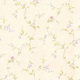 Connie Cream Small Floral Trail Wallpaper