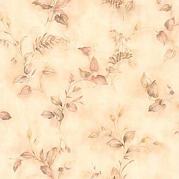 Congedi Peach Leaf Sprigs Wallpaper