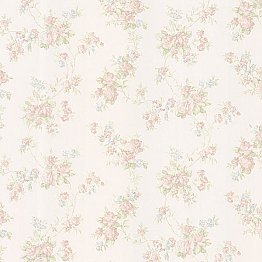 Tiffany Pastel Satin Floral Trail Wallpaper