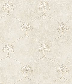 Tuscan Grey Shimmering Ogee Wallpaper Wallpaper